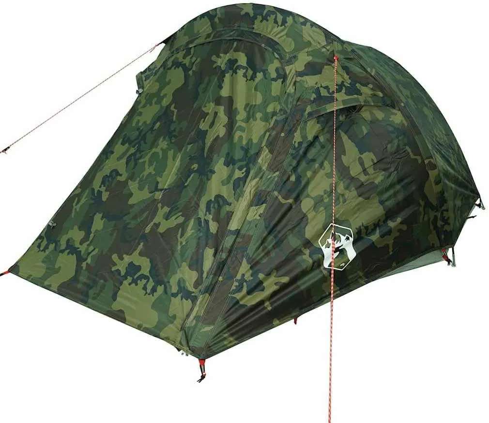 Camping Tent Tunnel 3-Person Olive Green Waterproof vidaXL vidaXL