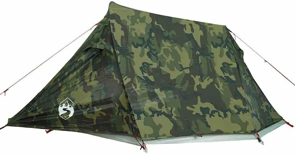 Camping Tent Tunnel 3-Person Olive Green Waterproof vidaXL vidaXL
