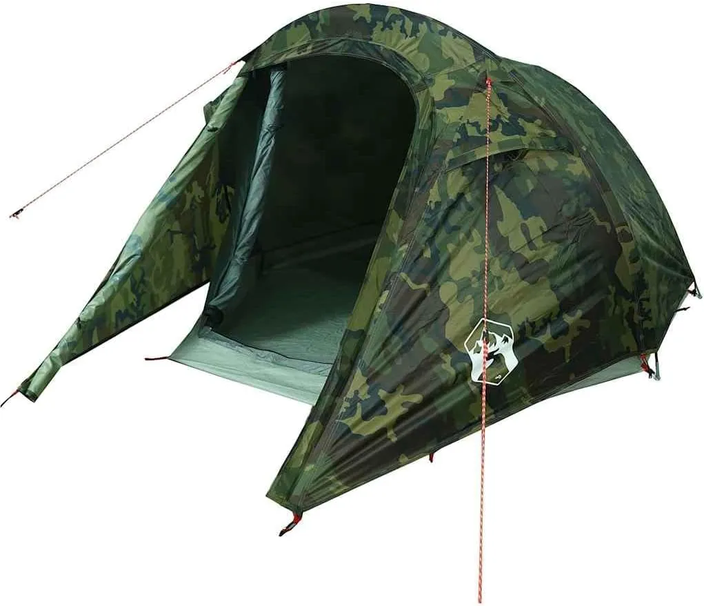 Camping Tent Tunnel 3-Person Olive Green Waterproof vidaXL vidaXL