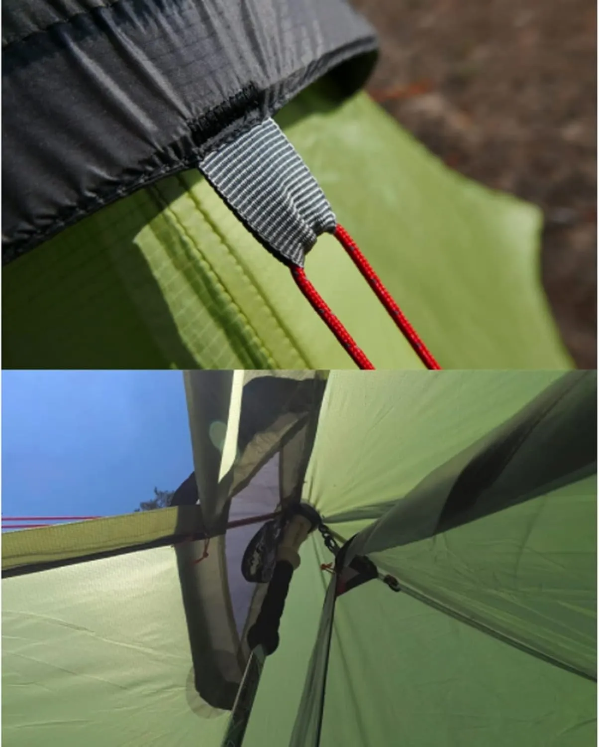 Camping Tents,2022 New 2 Person Ultralight Camping Tent 3 Season Professional 15d Rodless Tent (Color : Gray 2P, Size : 3 Season)