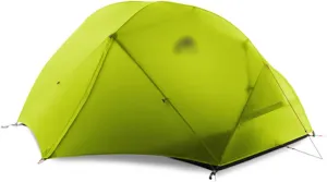 Camping Tents,Camping Tent 3-4 Season 15d/210t Outdoor Ultralight Silicon Coated Nylon Waterproof Tents (Color : 15d Green, Size : 3 Season)