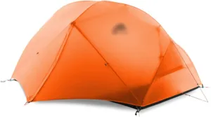 Camping Tents,Camping Tent 3-4 Season 15d/210t Outdoor Ultralight Silicon Coated Nylon Waterproof Tents (Color : 15d Orange, Size : 3 Season)