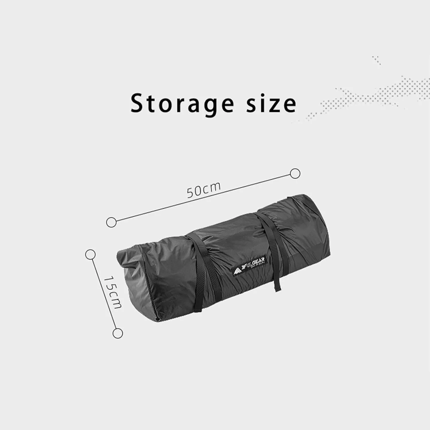 Camping Tents,Camping Tent 3-4 Season 15d/210t Outdoor Ultralight Silicon Coated Nylon Waterproof Tents (Color : 210t Gray, Size : 4 Season)