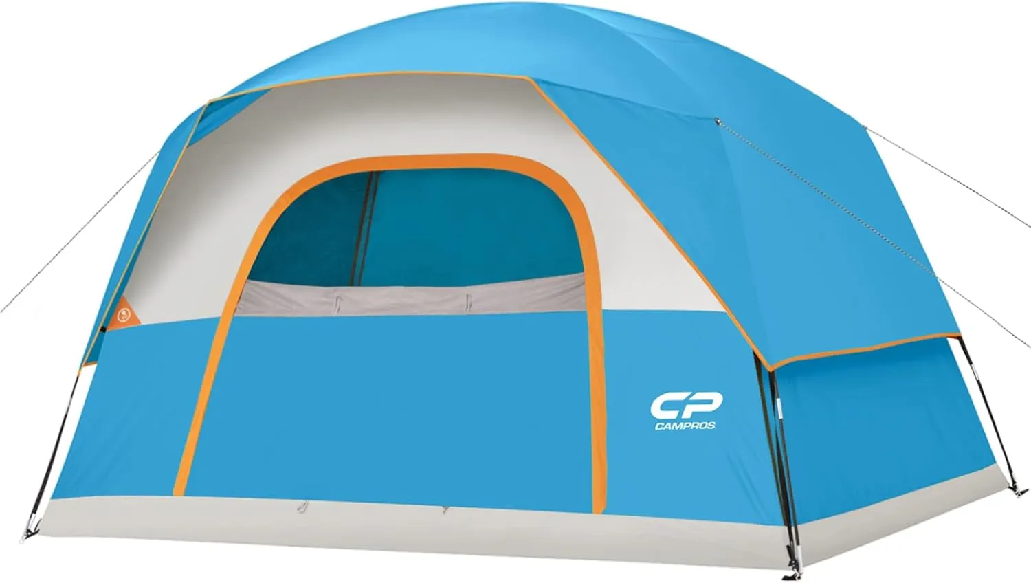 CAMPROS CP Tent 8 Person Camping Tents, Waterproof Windproof Family Dome Tent with Rainfly, Large Mesh Windows, Wider Door, Easy Setup, Portable with Carry Bag