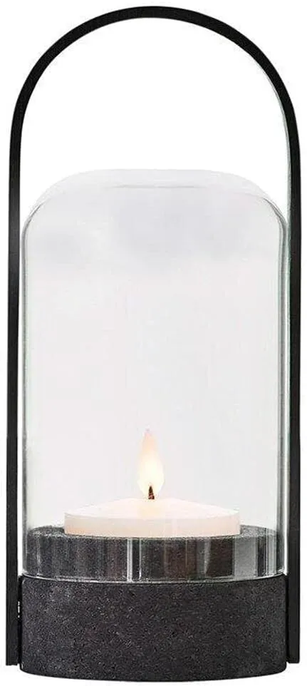 Candlelight Rechargeable LED Lantern | Black Oak