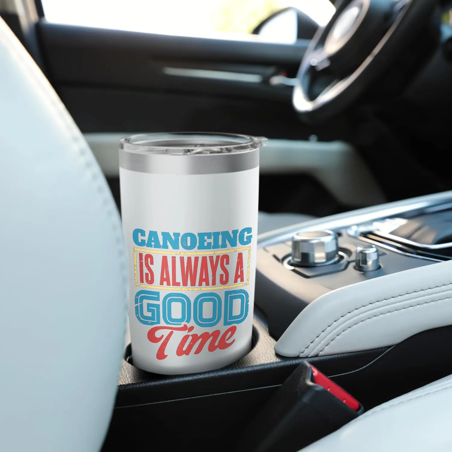 Canoeing Canoe Lovers Lake Explorers River Outdoor Stainless Steel Insulated Tumbler