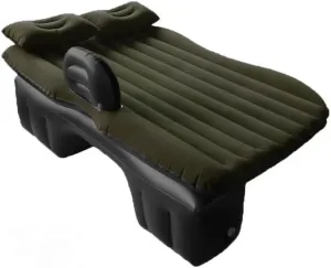 Car Air Mattress for BYD G3 2009–2014, Inflatable Back Seat Sleeping Pad with Pump & 2 Pillows, Folding Portable Camping Bed for Travel& Road Trips,Black