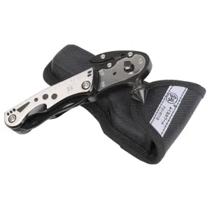 Car Cafety Hammer Kit Pocket Folding 16 in1 Multifunctional Tool with Wire Cutter Knife Saw Screwdriver Bits Wrenches LED Light Bonus High Density Nylon Pouch
