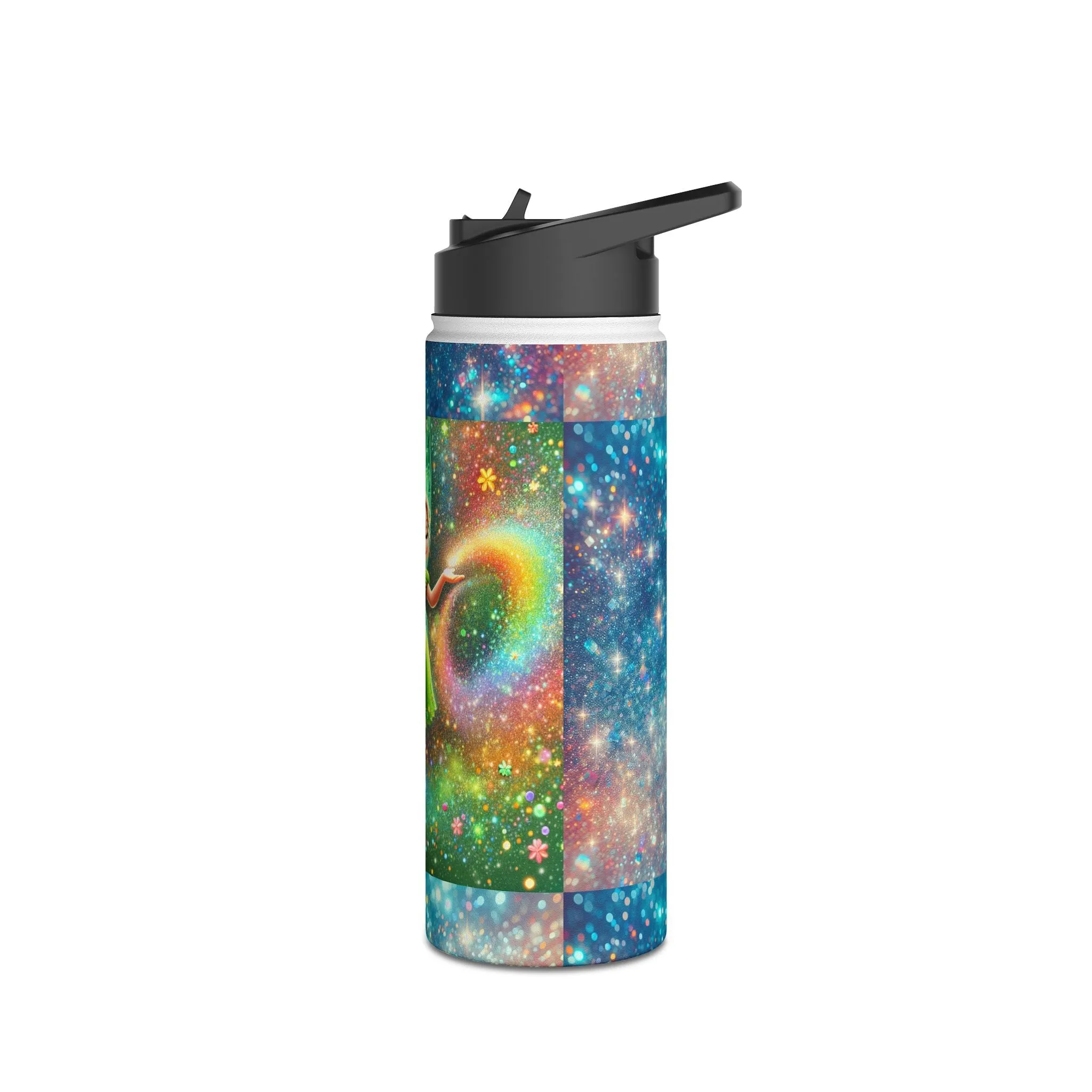 Child's Fairy-Themed Stainless Steel Water Bottle - Magical Cosmic Design