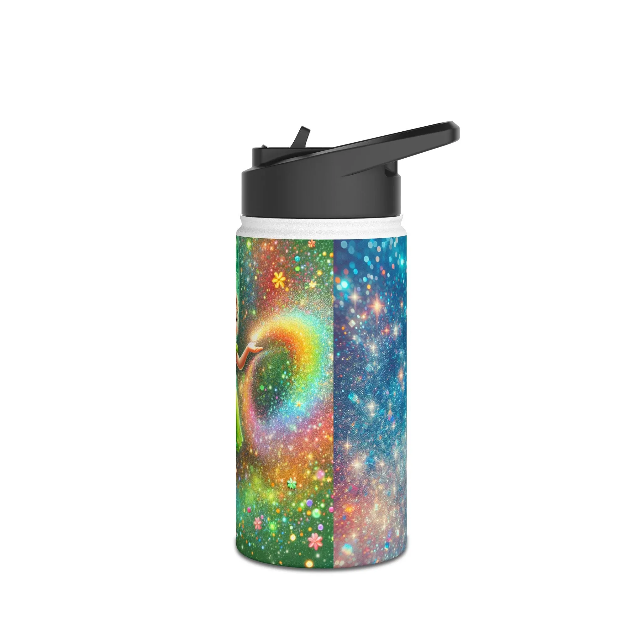 Child's Fairy-Themed Stainless Steel Water Bottle - Magical Cosmic Design