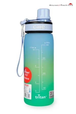 Cille Rainbow Water Bottle Tritan BPA Free Leak Proof Impact Resistance  620 ml