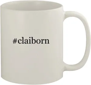#claiborn - 11oz Ceramic White Coffee Mug, White