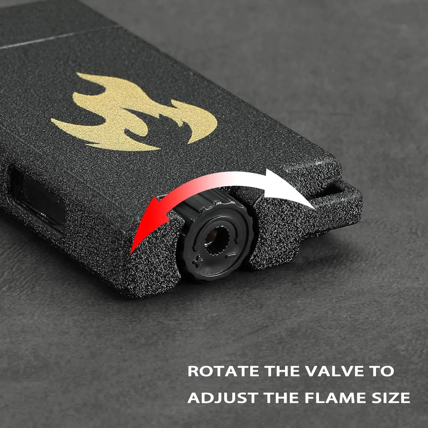 Classic Matte Butane Pocket Lighter, 2 Pack Double Jet Flame Torch Lighter with Visible Window, Windproof Adjustable and Refillable Lighter for Men and Women, Without Gas(Matte Black Silver)