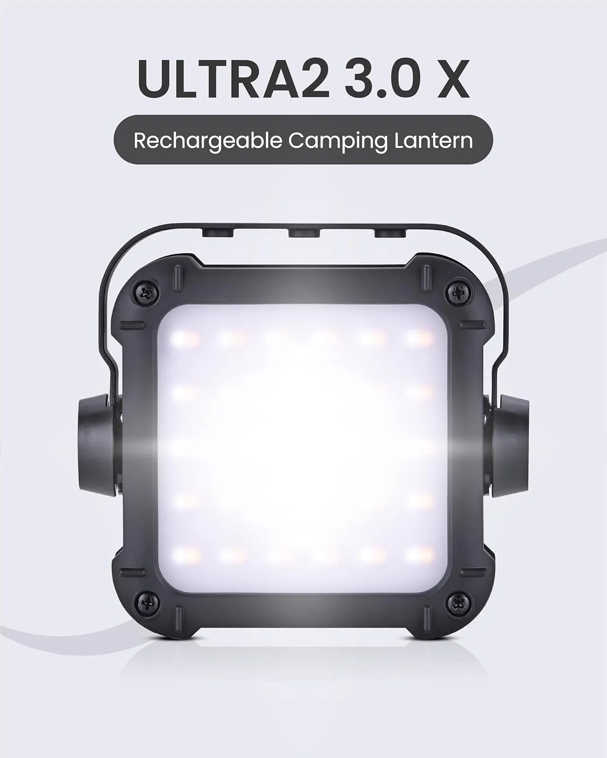 CLAYMORE Ultra2 3.0 (X-Large) - Outdoor Rechargeable LED Light for Camping, Tent, Backpacking, Emergency and Industrial Use. Waterproof, Portable Lantern with USB-C, Up to 80 Hours Battery Life.