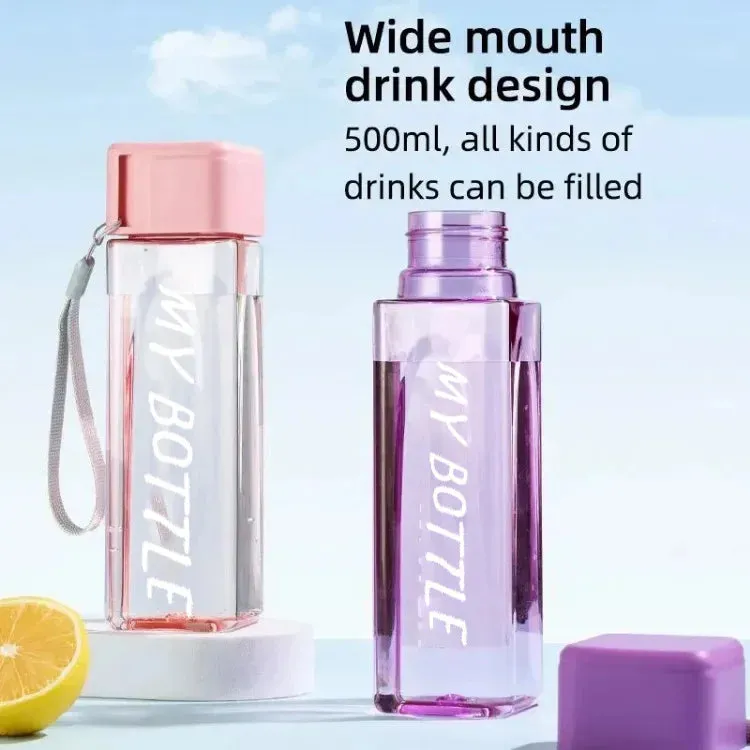 Clear Plastic Portable Water Bottle