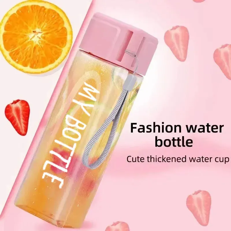 Clear Plastic Portable Water Bottle