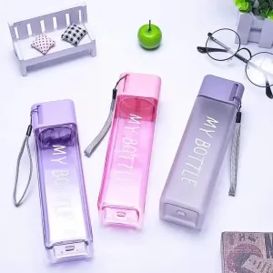 Clear Plastic Portable Water Bottle