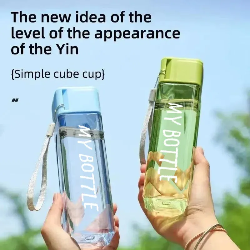 Clear Plastic Portable Water Bottle