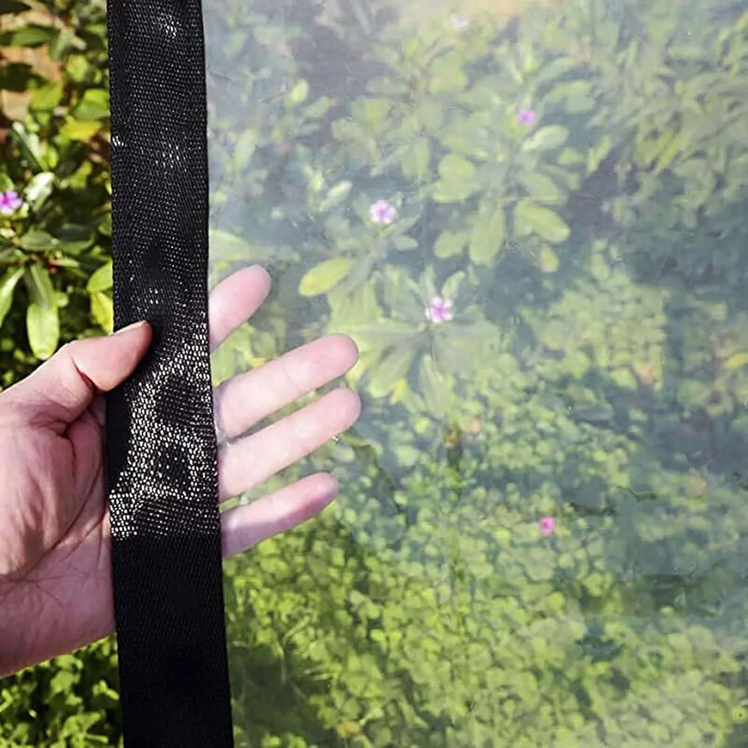 Clear Tarps Heavy Duty Waterproof 6.6x9.8ft, Heavy Duty Poly Tarp Cover Waterproof, UV Resistant, Windproof, Rip and Tear Proof Tarpaulin with Grommets and Reinforced Edges, for Garden