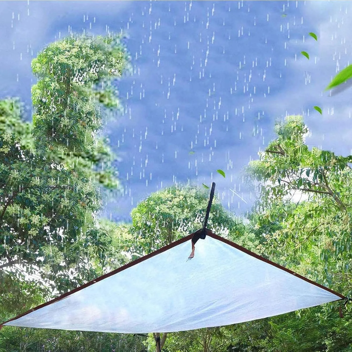 Clear Tarps Heavy Duty Waterproof 6.6x9.8ft, Heavy Duty Poly Tarp Cover Waterproof, UV Resistant, Windproof, Rip and Tear Proof Tarpaulin with Grommets and Reinforced Edges, for Garden