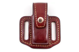 Closed top pancake sheath for Leatherman Wave, custom knife case, Multi tool holster, every day carry knife, handmade sheath