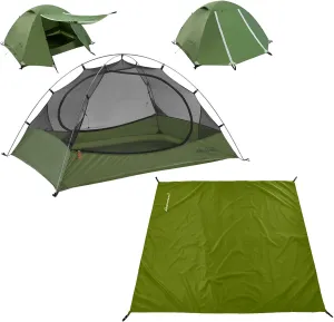 Clostnature Polaris Lightweight Backpacking Tent - 7'3'' x 4'11'' x 3'10'' Camping Tent with Matching Waterproof Tent Footprint, 2 Person Waterproof Tent with Camping Tarp for Outdoor, Hiking