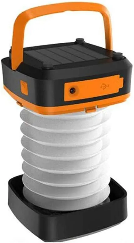 Collapsible Camping Lantern - USB & Solar Rechargeable Lanterns for Camping, Hiking, Emergency and Outdoor