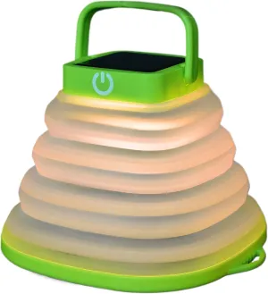 Collapsible Solar Camping Lantern: USB Rechargable Portable Camping Lamp for Backpacking Gear, Camping, Hiking, Emergency Use, 3 Lighting Modes, Waterproof