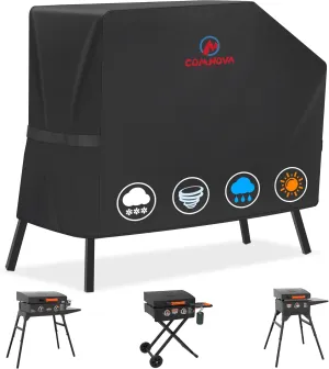 Comnova Griddle Cover for Blackstone 22 Inch 17 Inch Griddle with Hood and Stand - 600D Flat Top Grill Cover for Blackstone 22" 17" Griddle on Stand and 22" Adventure Ready, Heavy Duty & Waterproof