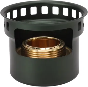 Copper Windproof Portable Aluminium Alloy Alcohol Stove for Camping Picnic Cooking Pot Boiling (Dark Green)