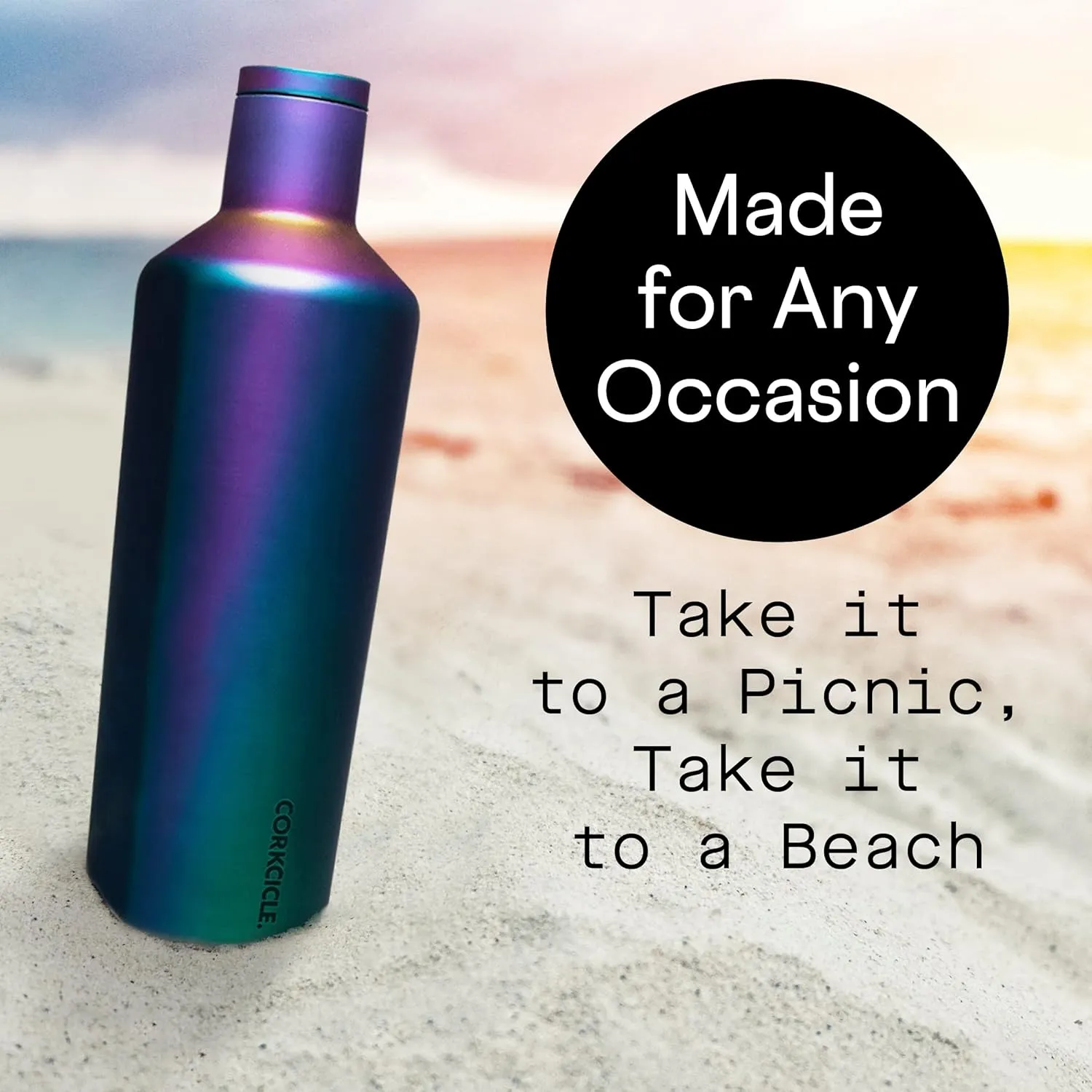 Corkcicle Classic Canteen Insulated Tumbler, Dragonfly, 25 oz – Reusable Water Bottle Keeps Beverages Cold for 25 Hours & Hot 12 Hours – Cupholder Friendly Tumbler with Screw-On Cap