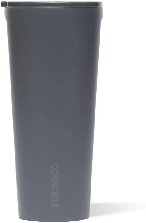 Corkcicle Classic Triple Insulated Coffee Mug with Lid, Flint, 24 oz – Stainless Steel Travel Tumbler Keeps Beverages Cold 9 hrs, Hot 3hrs – Cupholder Friendly Travel Coffee Tumbler