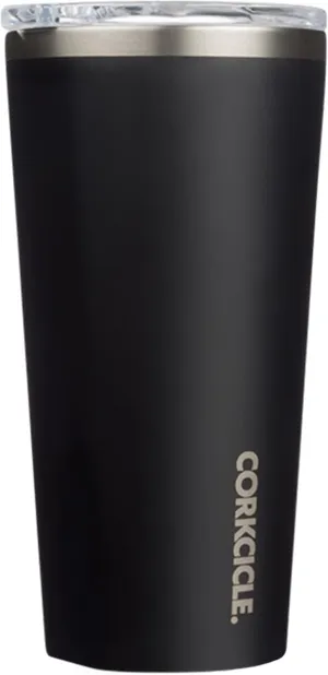 Corkcicle Classic Triple Insulated Coffee Mug with Lid, Matte Black, 16 oz – Stainless Steel Travel Tumbler Keeps Beverages Cold 9 hrs, Hot 3hrs – Cupholder Friendly Travel Coffee Tumbler