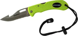 Cressi Underwater Dive Knife - Stainless Steel Dual Serrated and Smooth Blade - Ideal for Freediving and Scuba Diving - Chaku: Designed in Italy