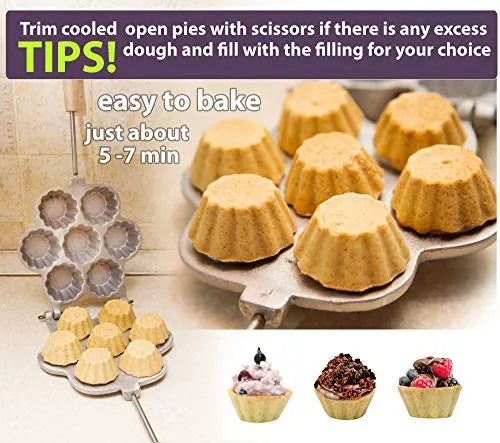 Cupcake maker Cake Mini Muffins Open Pies Baking basket Tart maker