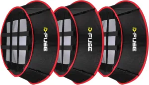 D-Fuse Trapezoid LED Light Panel Softbox: 11.5"x11.5" Opening, Foldable Portable Light Diffuser, Carrying Bag, Strap Attachment, Portrait Photography, Photo Video, 3pcs Combo