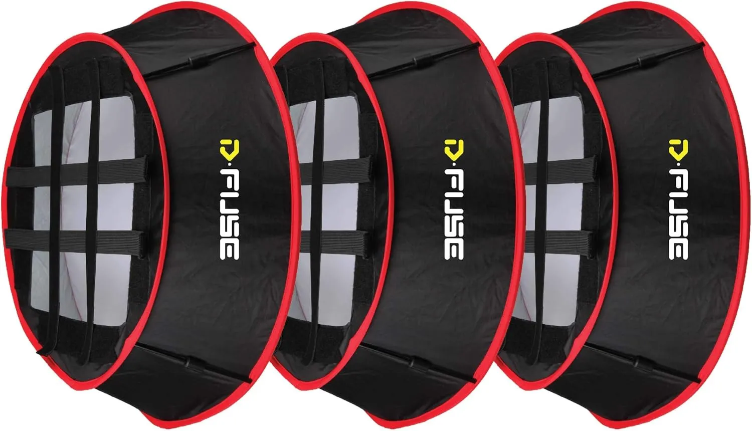 D-Fuse Trapezoid LED Light Panel Softbox: 11.5"x11.5" Opening, Foldable Portable Light Diffuser, Carrying Bag, Strap Attachment, Portrait Photography, Photo Video, 3pcs Combo