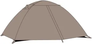 Desert White 4 Person Tent,Double Layer,Windproof,Waterproof,Ideal for All-Weather Camping