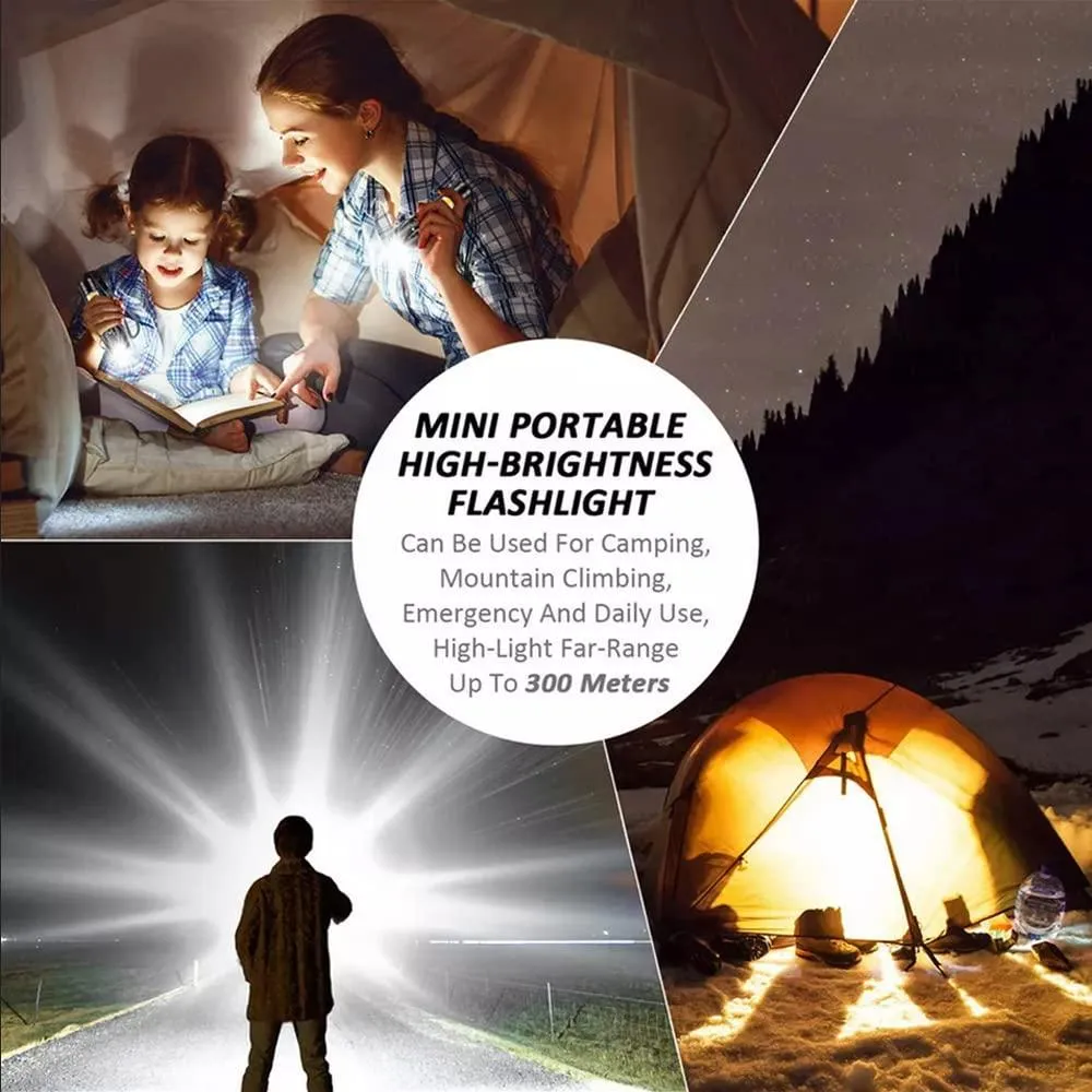 Discounted shipping Mini Pocket Light Modes Torch Flashlight Mini Adjustable USB Light 3 Led Torch Rich collection USB Torch Bright Charging Waterproof Zoom Lights with COB Torch Rechargeable Super