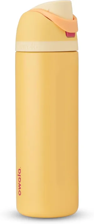 Disney Princess FreeSip Insulated Stainless Steel Water Bottle with Straw for Sports and Travel, BPA-Free Sports Water Bottle, 24 oz, Belle