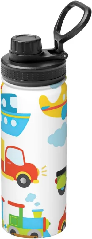 Diversified transportation Sports Insulated Water Bottle - Premium 18 oz. Stainless Steel Hydration Bottle for Outdoor Enthusiasts