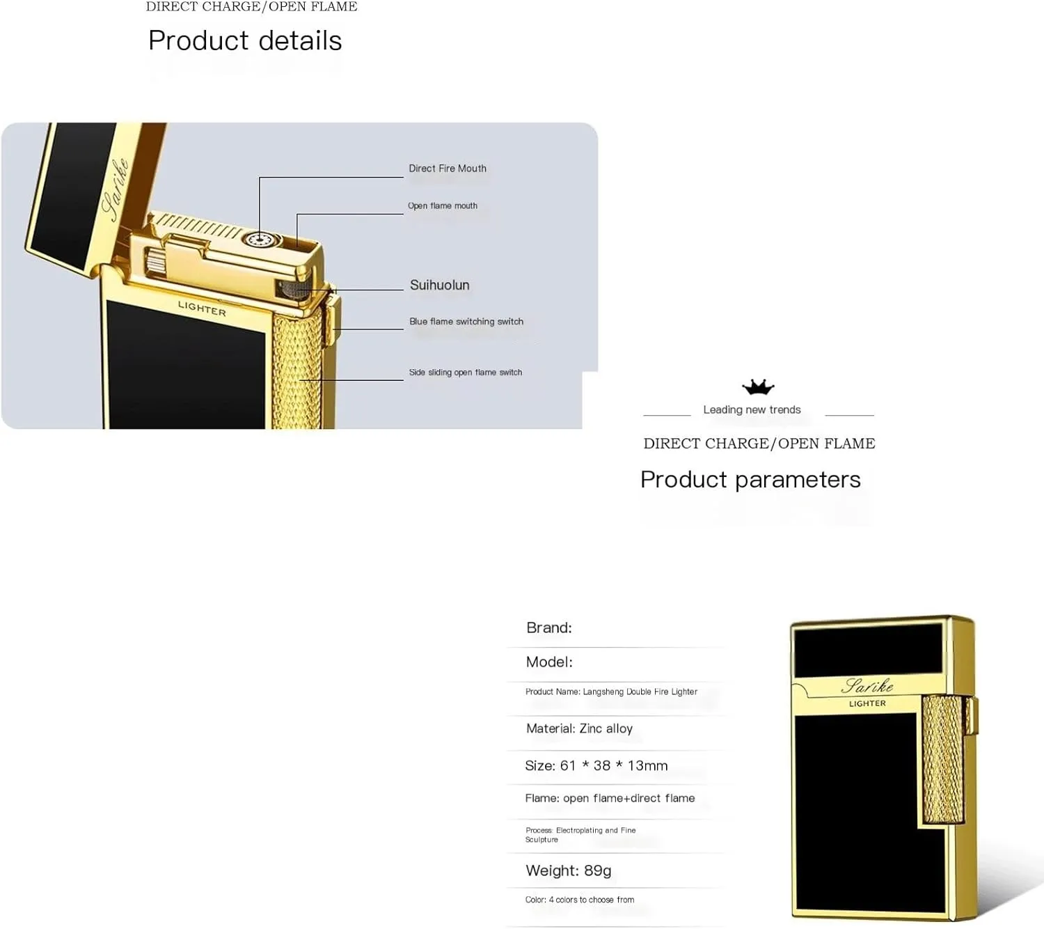 Double Flame Lighter,Soft/Jet Flame Switchable Lighters，Windproof Butane Refillable/Adjustable Torch Lighters ， forCigarette/Cigar/Candle ，Gift Box Packaging 【No Gas】 ( Color : Silver diamond pattern
