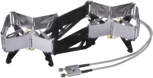 Double Head Windproof Backpacking Stove Portable Outdoor Camping Furnace Fire Switch Free Adjustable Control Gas Stove