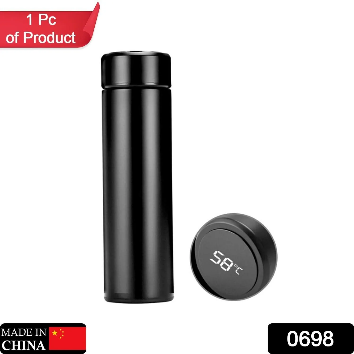 Double-Wall Smart Stainless Steel Water Bottle – B-Grade Flask