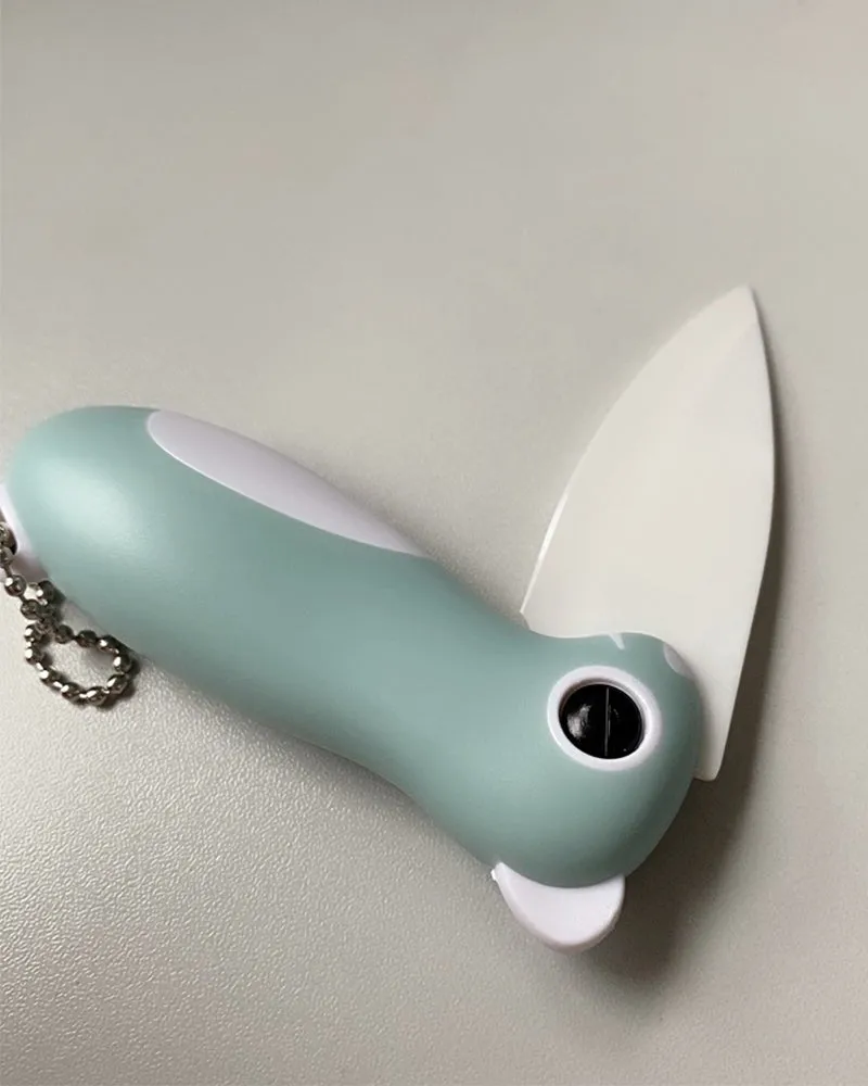 Douzoni knife, ceramic peeling knife, pocket knife folding knife, super sharp blade only 2.3 inches, fruit peeling and vegetable cutting, easy to carry