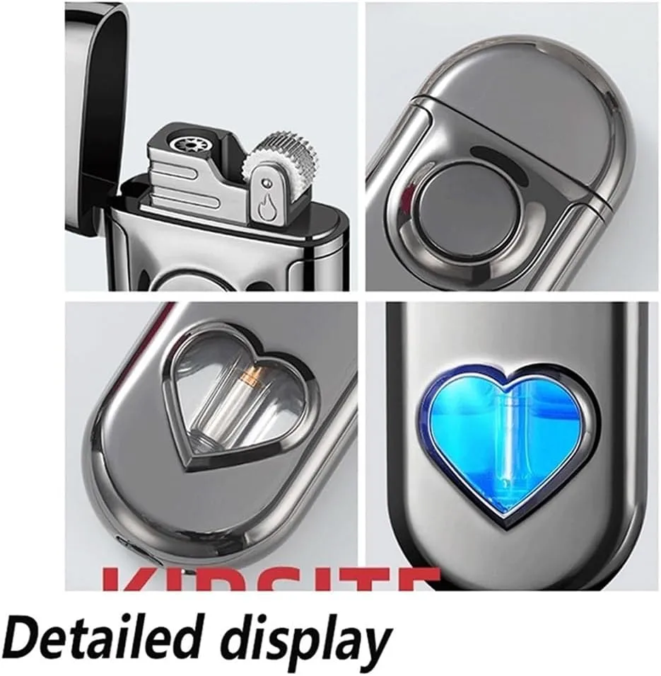 Dual Flame Switchable Torch Lighter, Butane Refillable Adjustable Lighter, Metal Portable Windproof Lighter, Suitable for Birthday, (Butane Gas Not Included)(Ice Color)