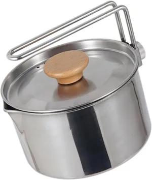 Durability Camping Cookpot Portables Kettles for Hiking Compacts Travel Kettles for Boiling and Soup Making