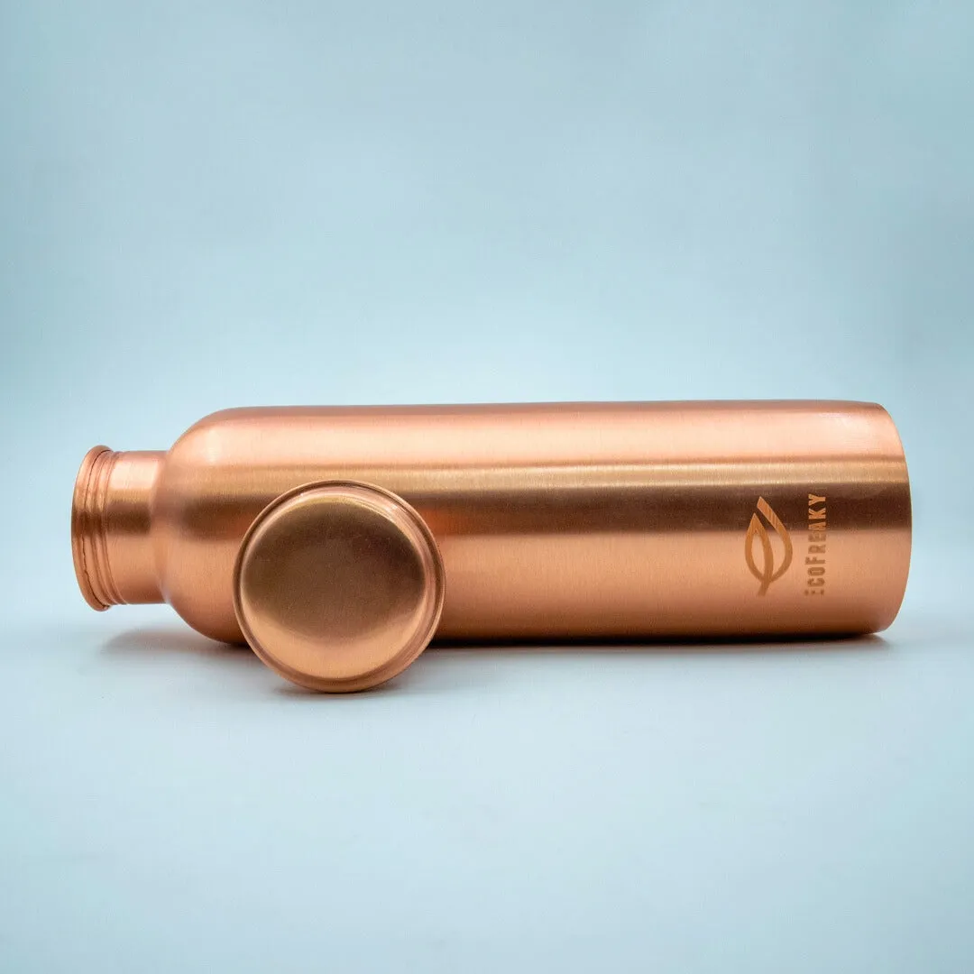 EcoFreaky Premium Copper Water Bottle (950ml) | Leak-Proof & BPA-Free | Ayurvedic Health Benefits | Enhances Immunity & Digestion | Ideal for Office & Travel
