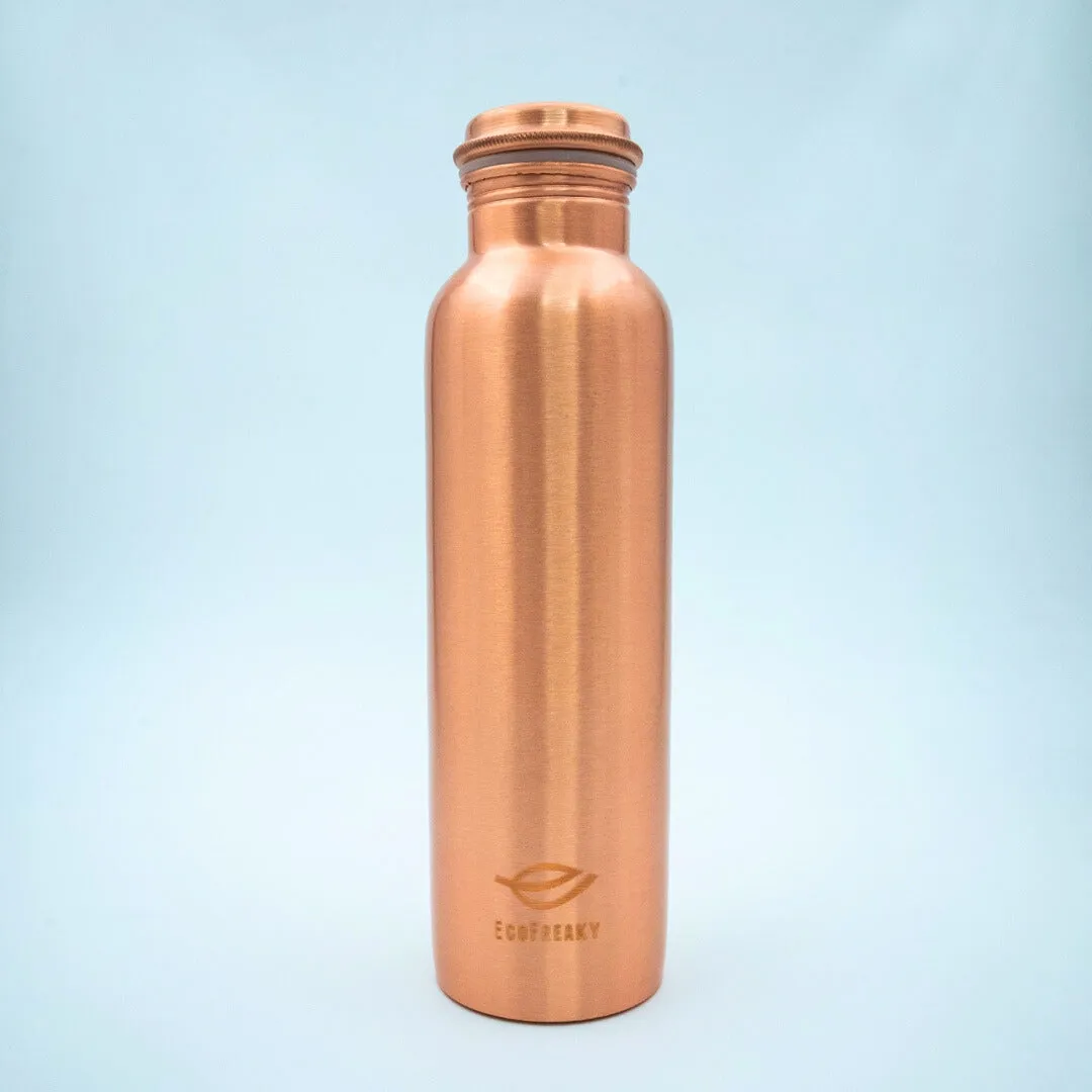 EcoFreaky Premium Copper Water Bottle (950ml) | Leak-Proof & BPA-Free | Ayurvedic Health Benefits | Enhances Immunity & Digestion | Ideal for Office & Travel