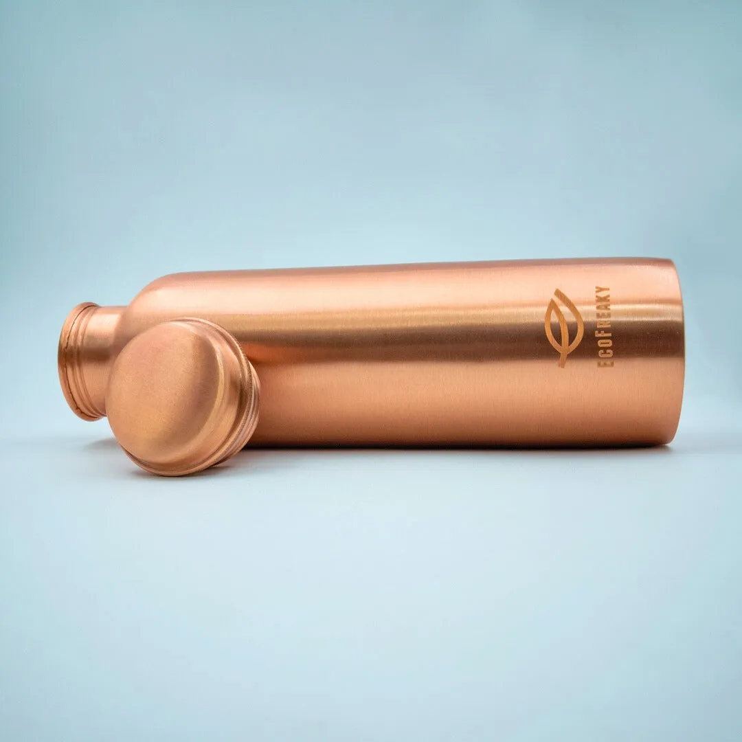 EcoFreaky Premium Copper Water Bottle (950ml) | Leak-Proof & BPA-Free | Ayurvedic Health Benefits | Enhances Immunity & Digestion | Ideal for Office & Travel